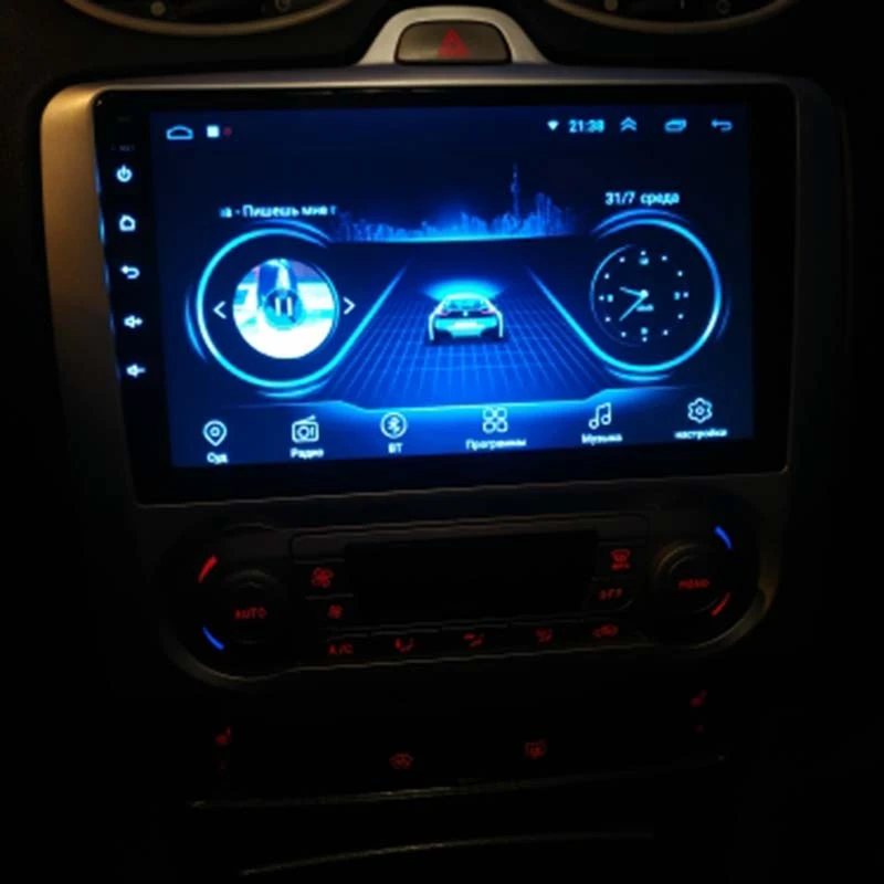 9 дюймов Android 8,1 gps навигация Сенсорный экран четырехъядерный автомобиль радио для 2004 2005 2006-2011 Fo rd Fo US Exi AT