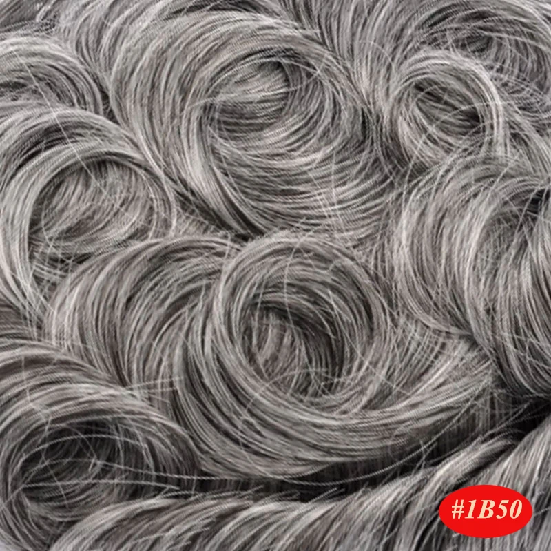 Мужской парик моно кружева с тонкой PU системы замещения волос индийский Remy человеческих волос парик натуральный Handmadec - Парик Цвет: 1B50