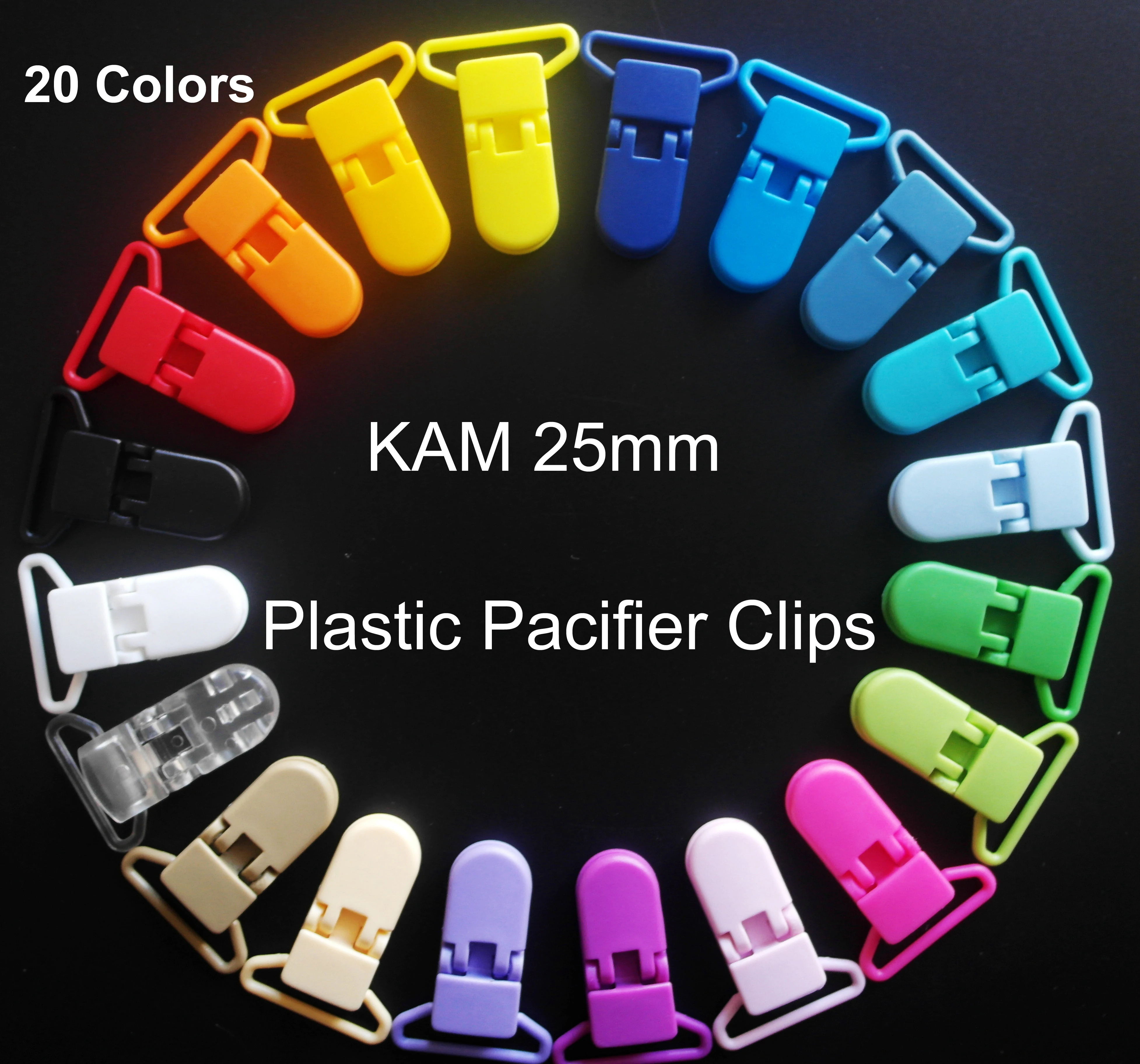 

Wholesale 800pcs/Lot 25mm Width D shape Plastic Pacifier Clips /Plastic Suspender Clip/Soother Clips/Dummy Clip/Transparent