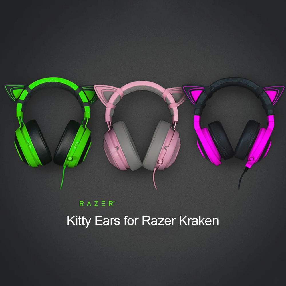 Razer Kitty Ears for Razer Kraken Headset Accessory (Headset not included!)