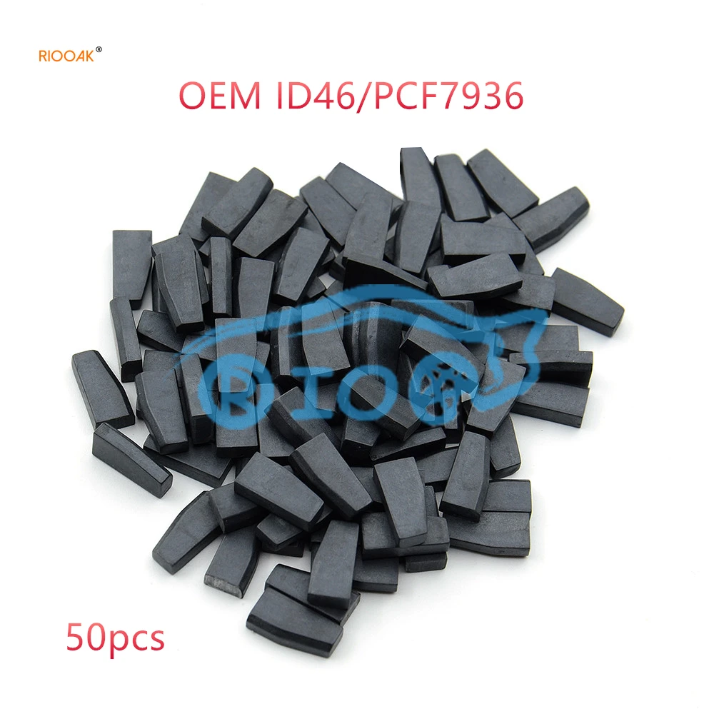 

RIOOAK New 50pcs For Honda Hyundai Kia Mitsubishi Nissan Citroen Peugeot OEM ID46 PCF7936AA New Blank Car Key Transponder Chip