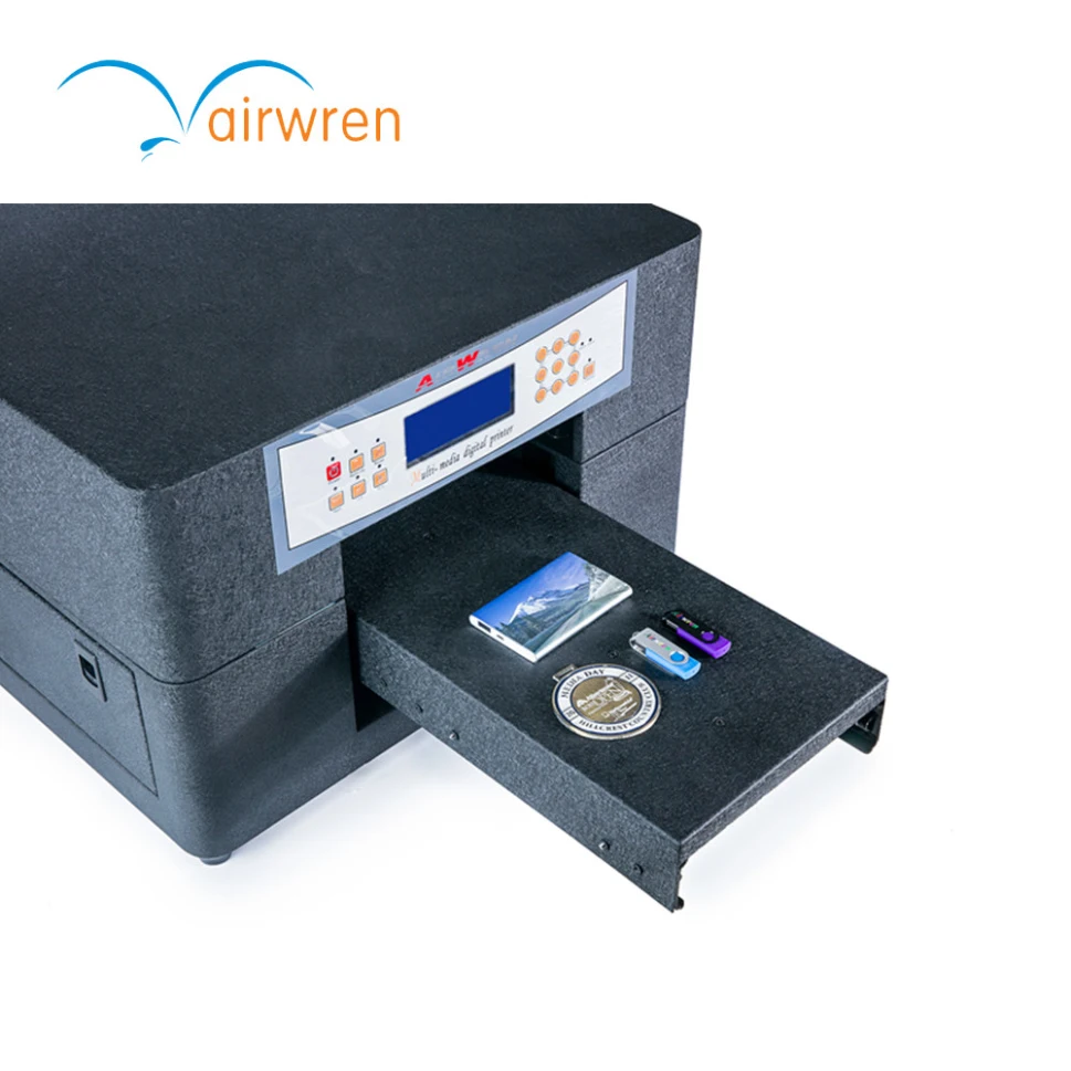  High Performance A4 Flatbed UV printer 3D Embossed Phone case printer Acrylic printing machine