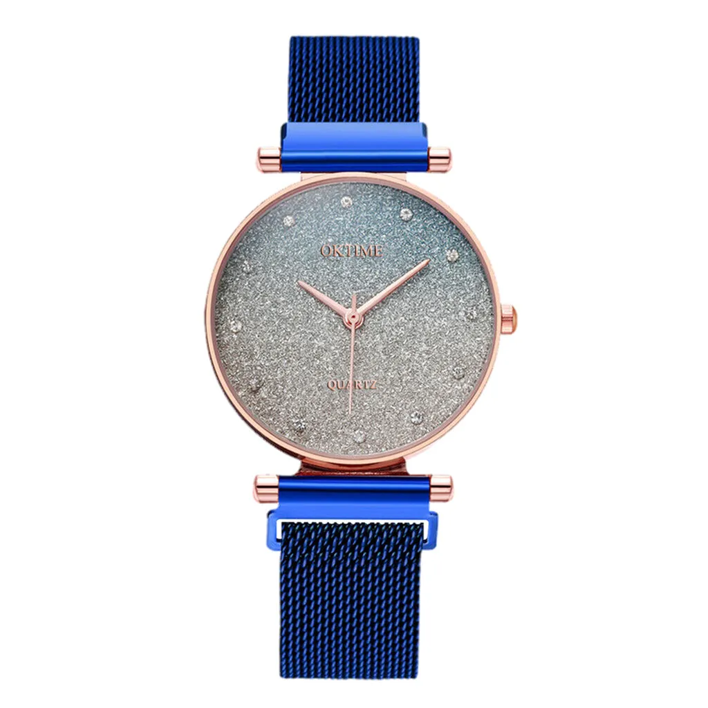 Reloj mujer модные женские часы небесные часы с магнитным ремешком женские кварцевые наручные часы с бриллиантами bayan kol saati