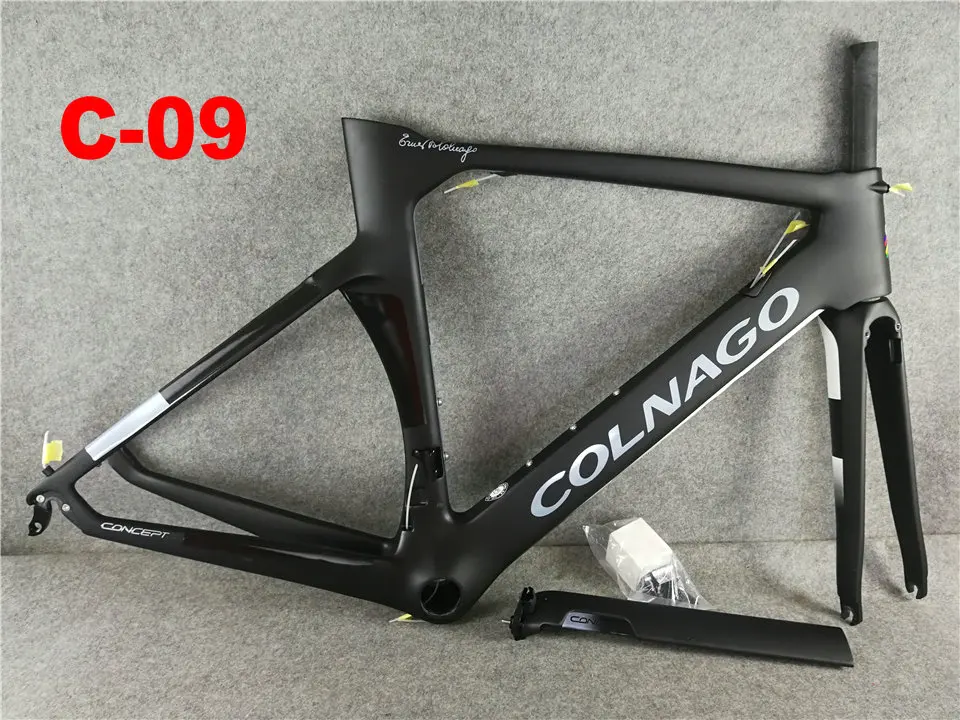 Colnago концепция карбоновая рама для дорожного движения полный набор рам для дорожных велосипедов XS/S/M/L/XL 13 цветов