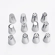 Большой размер Нержавеющая сталь русская сопло торта Хлебобулочные украшения Squeeze инструмент для цветов 430 нержавеющая сталь