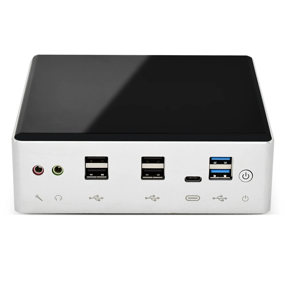 2020 Новый 10th Gen 2 Lan Мини ПК Intel i7 10510U i5 8250U 4 Core * DDR4 M.2 NVMe NUC компьютер Win10 Pro Linux Wi Fi USB C DP