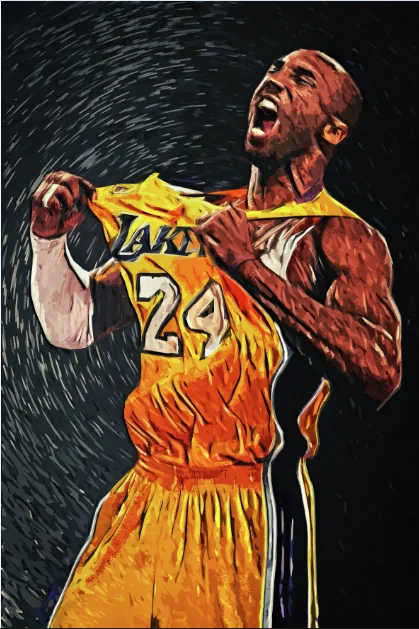 Famoso jogador de basquete Super Star retrato, Wall Art, pintura
