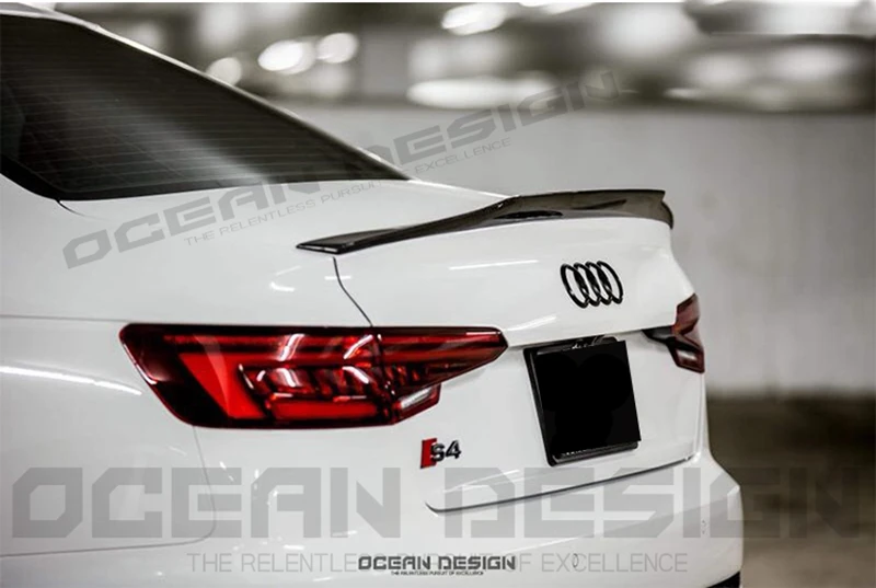 Automotive carbon fiber spoiler for Audi S series S4 B9 rear wing spoiler high quality auto parts