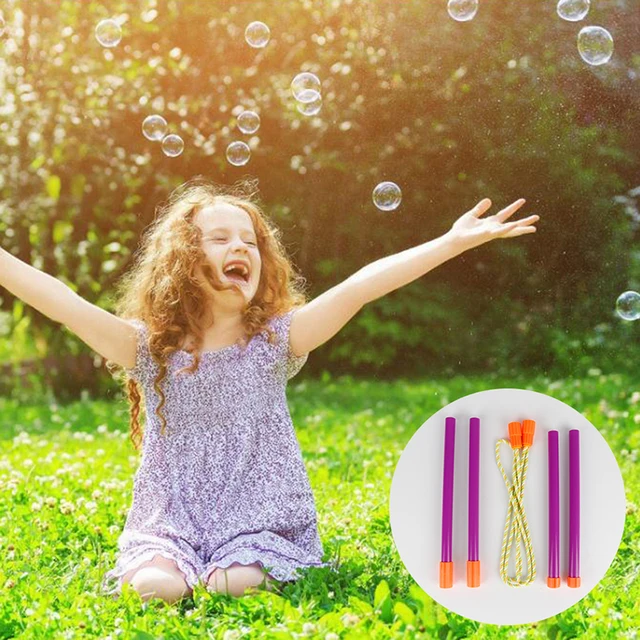 Kids Boy Girl Bubble Blowing Toys Enormous Bubbles Outdoor Garden Toy Big Bubble Stick Bubble Circle Dropshipping 6