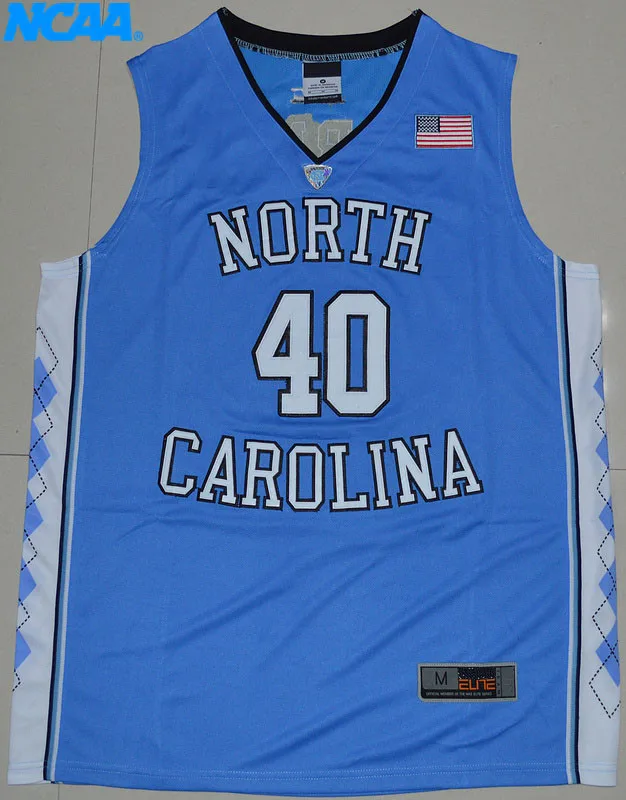 New Arrival High Quality North Carolina Harrison Barnes#40 College T-shirt Jersey S-XXXL
