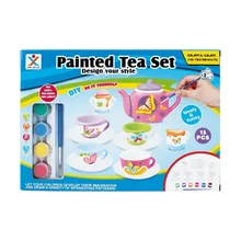 Детская обучающая научная живопись игрушка DIY цветное Рисование граффити чайный горшок набор ручной работы креативная цветная игрушка для рисования