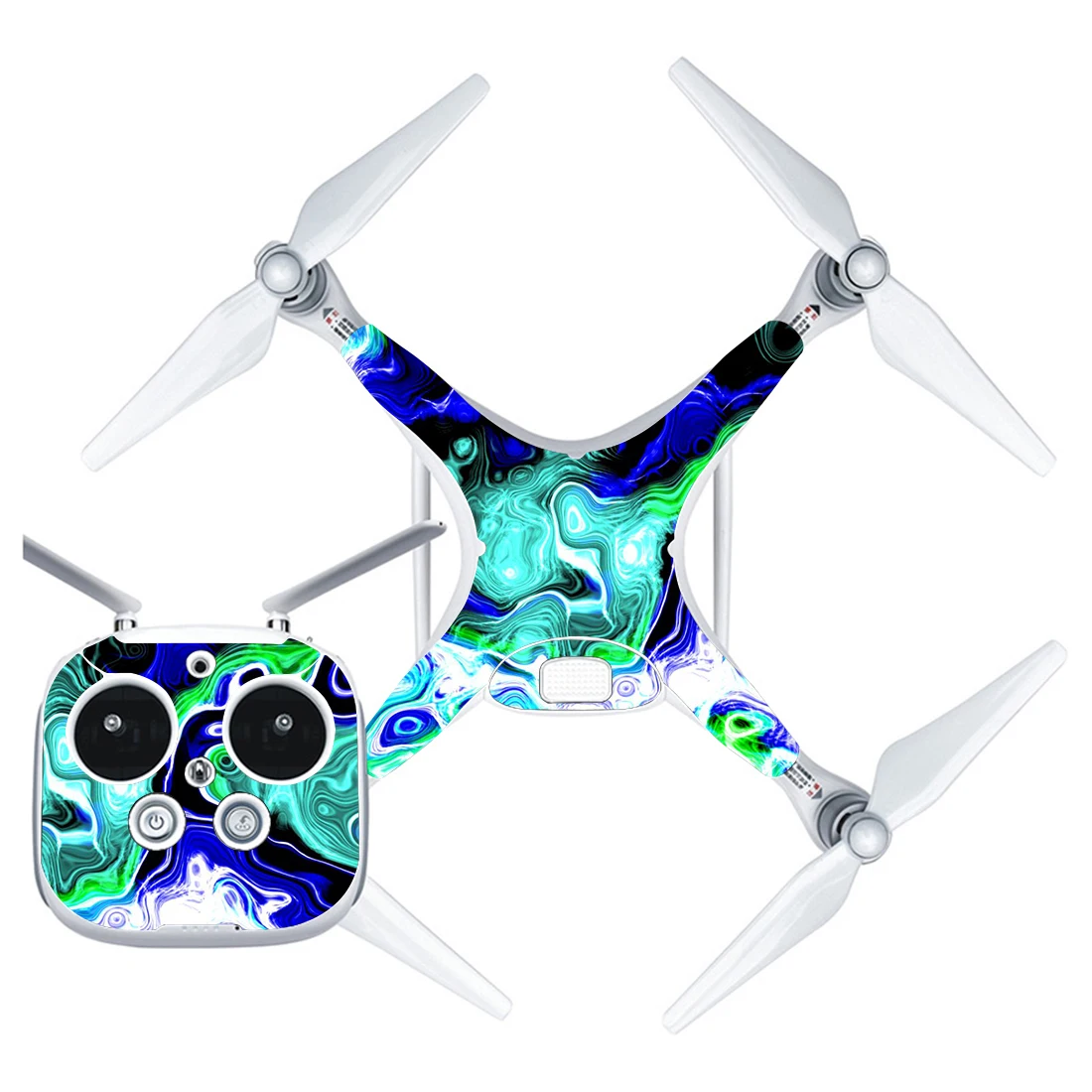 

Colorful Style Vinyl Skin Sticker for DJI Phantom 4 Drone And Remote Controller 0146