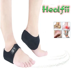 Healthfii – housse de talon Velcro, chaussette de talon, chaleur du talon, housse de protection en Gel, Absorption de la Fatigue et des chocs des pieds masculins et féminins 