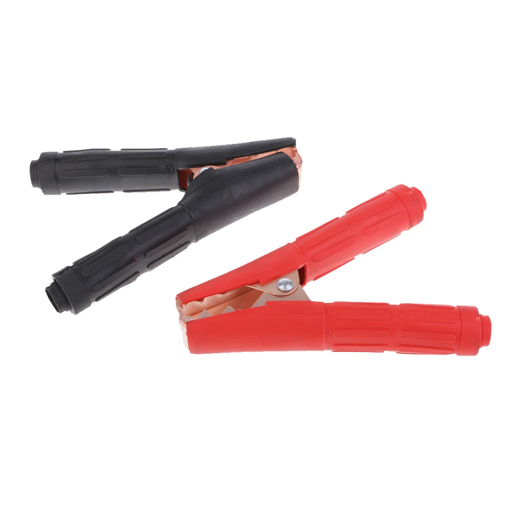 2x 1000A Black Red Insulated Battery Clip Clamp For Car Auto Vehicle