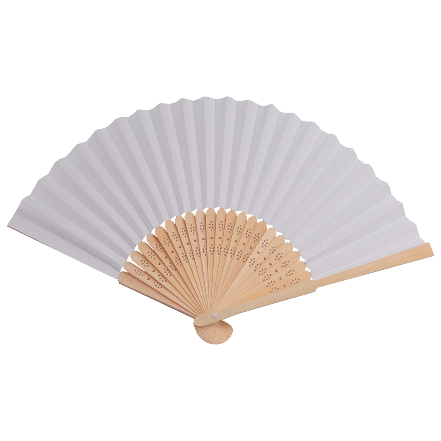 New Paper Hand Fan Folding Wedding Party Favor Decoration Colorful Nz 