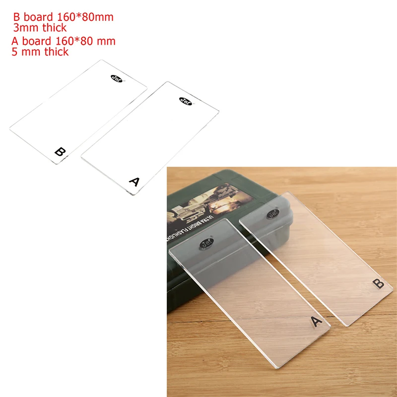 

2 Pieces/Set Transparent Clear Acrylic Cutting Mat Plate For DIY Embossing Cutting Dies Machine Platform New 2019