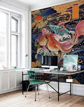 

[Self-Adhesive] 3D Marine Organism WG447 Wall Paper mural Wall Print Decal Wall Murals Belly