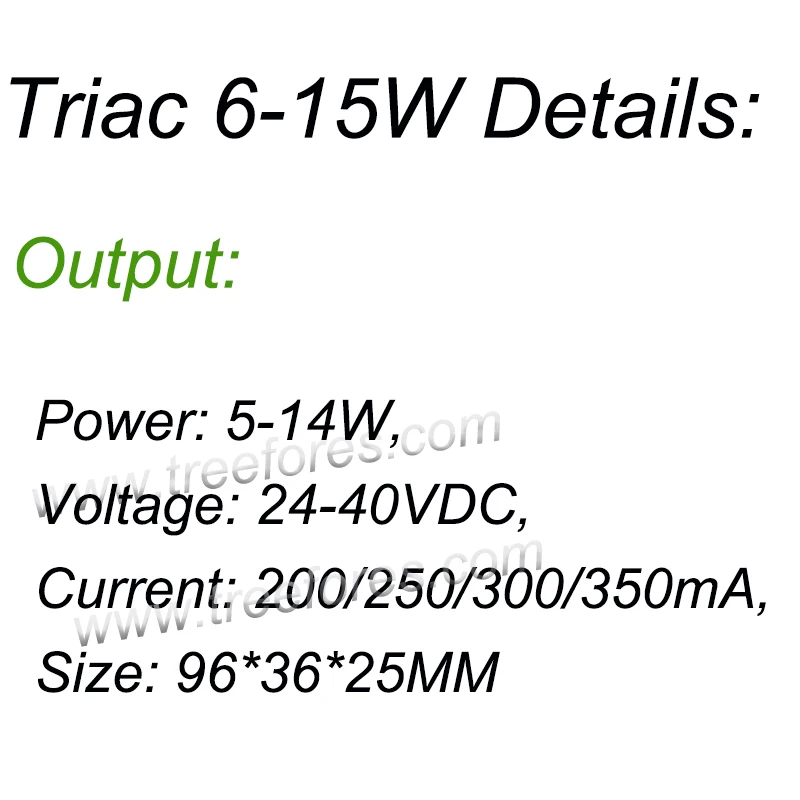 3W 5 Вт 8 Вт 10 Вт 12 Вт 15 Вт Triac затемняющий источник питания 200/250/300/350/450/550 мА светодиодный трансформатор с регулируемой яркостью