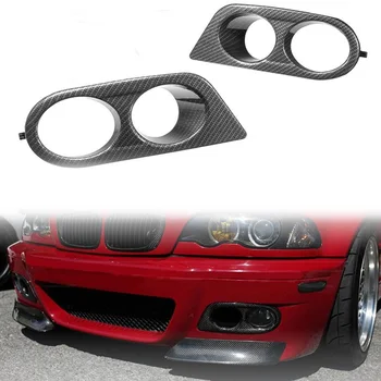 

For BMW E46 M3 2001-2006 Anti-fog Lamp Cover Surrounds The Air Duct Carbon Fiber Gloss Black Car Styling Accessories