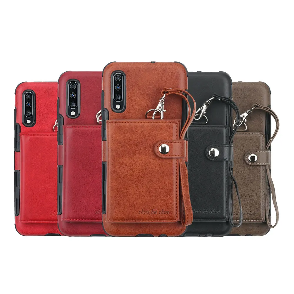 Роскошный чехол-книжка с отделением для карт samsung A50 чехол Galaxy A7 2019 Etui A70