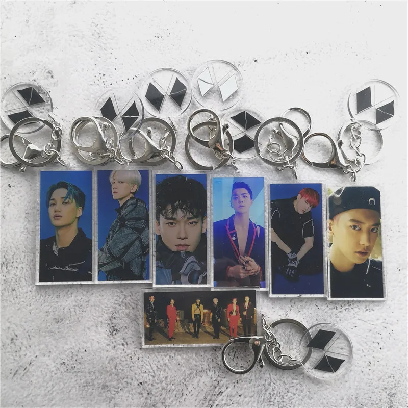 

EXO 6 Album Obsession Key Chain Key Ring Exploration Trouble XIUMIN SUHO LAY BAEKHYUN KAI SEHUN CHANYEOL