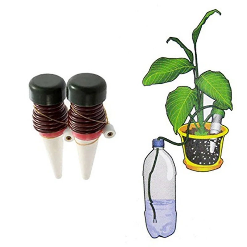 

8 Pack Indoor Automatic Drip Watering Irrigation Kits System for Plant Waterer Ceramic Probes Sprinkler Houseplant Spikes Self W