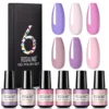 ROSALIND 2/6/12/24PCS Gel Nail Polish Set 80Colors Semi Permanent Hybrid Gel Varnish Base Top Coat Soak Off UV LED For Nail Art 3
