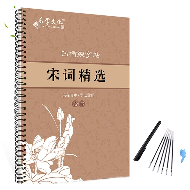 Reusable Groove Calligraphy Copybook Pen Learn Chinese Chinese Writing  Books