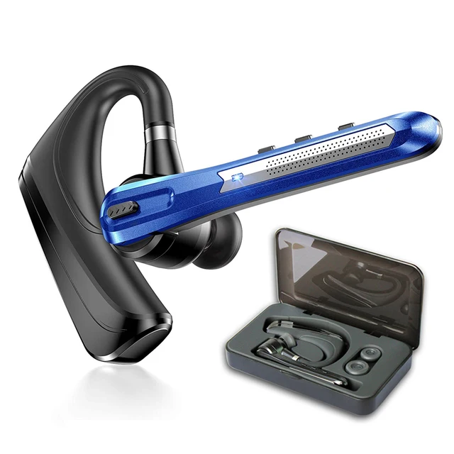 True Noise Reduction Bluetooth Headset Wireless Earphones 5.0 Adjustable Handsfree Earpiece With AptX HD Dual Mic For All Phones A2