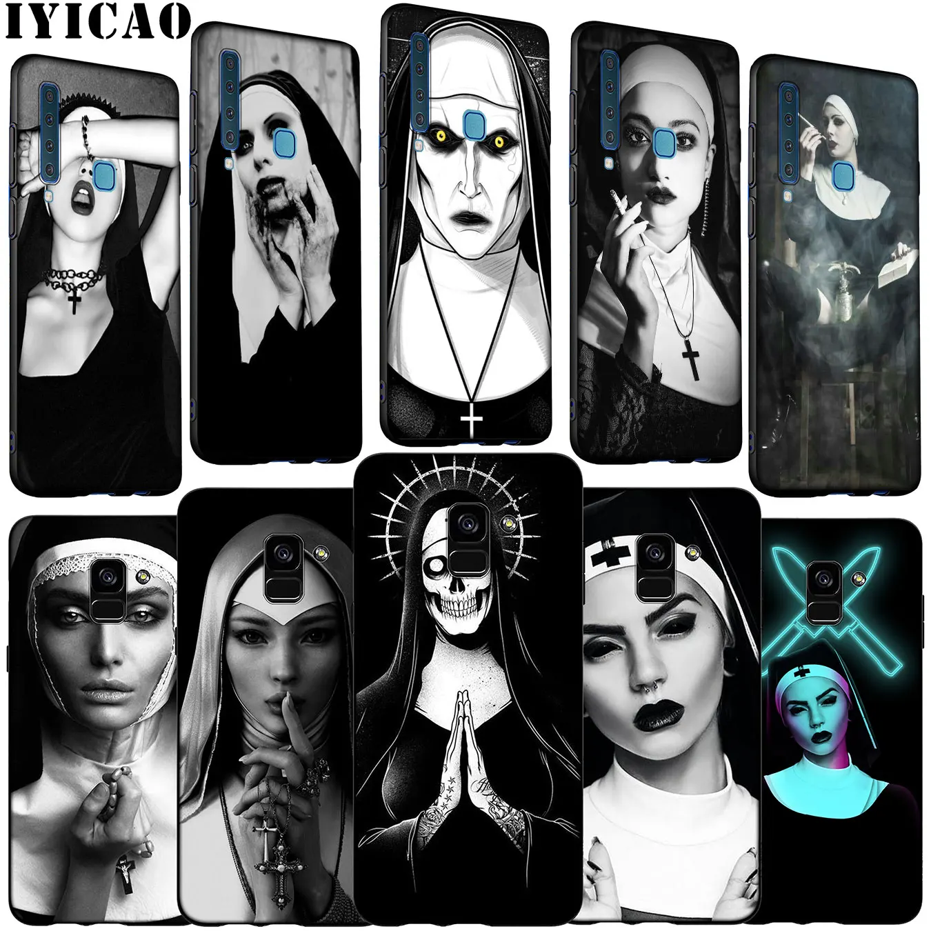 Sister Nun Soft Silicone Phone Case for Samsung Galaxy A6 A7 A8 A9 2018 A3 A5 2016 2017 Note 9 8 10 Plus |