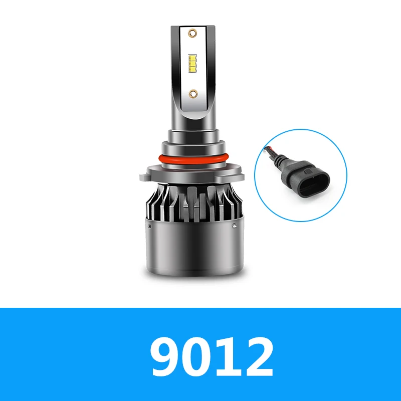 2 шт. H4 светодиодный H7 H1 H11 H3 HB3 9005 9006 HB4 9012 светодиодный фары лампы 8800LM 45W 6000K 12V автомобилей головной свет фар - Испускаемый цвет: 9012