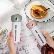 10 шт./лот, портативные 4 в 1 дорожные бутылки, пустые косметические контейнеры, мини-Бутылочки для лосьона, шампуня, многоразовые бутылки для прессования