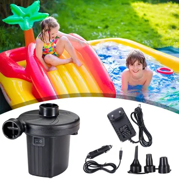 

Outdoor Inflatable Airbed Kayak Cushion Swimming Pool Inflator Multi-functional Classic Texture Practical 150W Electric Air Pump