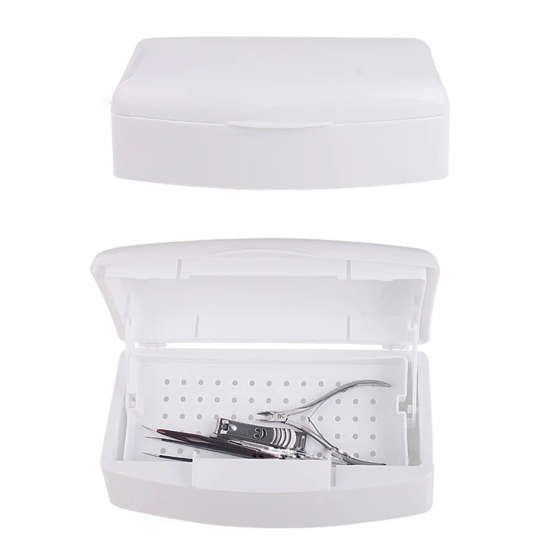 Günstige Professionelle Sterilisieren Tablett Sterilisator Für Nail art Desinfektion Box Für Stahl Metall Nipper Pinzette Ausrüstung Reiniger Werkzeuge