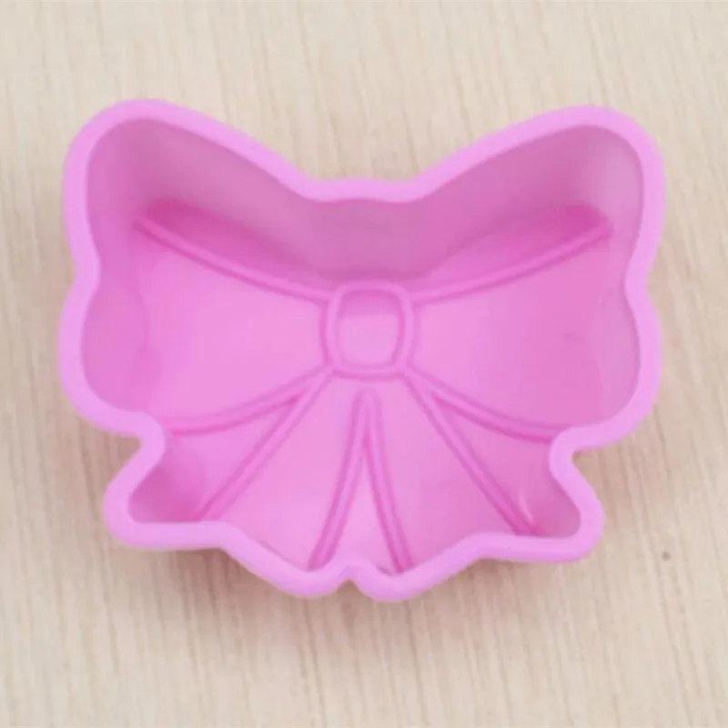 1pc 3D Silicone Bowknot Mold DIY Handmade Soap Candle Chocolate Cake Cooking Material Cooling | Дом и сад