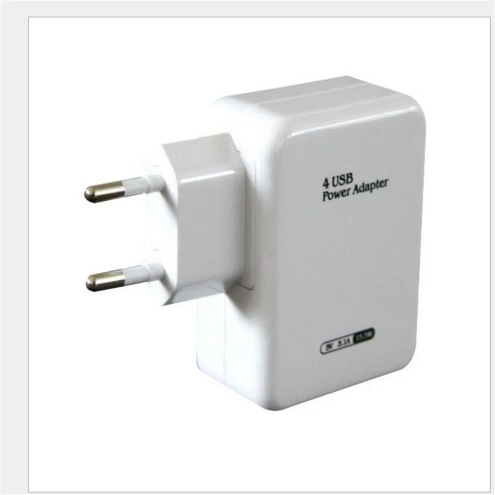 4 порта USB концентратор адаптер питания настенное зарядное устройство для дома и путешествий для телефона