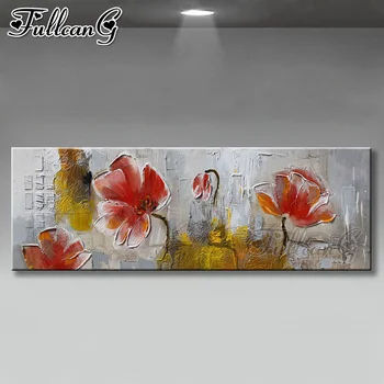 

FULLCANG diy 5d full diamond embroidery sale abstract flower large mosaic canvas painting sale watercolor wall decoration FC2132