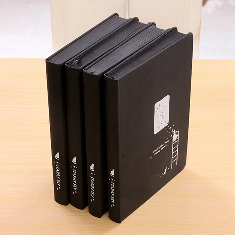 1 шт. сенсорный Звездный креативный черный блокнот черная бумага эскиз книга блокнот офисные школьные принадлежности подарок