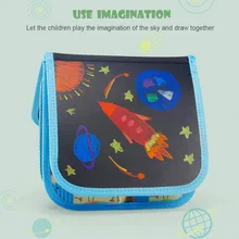 Переносная живопись книга граффити доска рукописного ввода со стирающимися чернилами для рисования для Для детей SUB по доступной цене