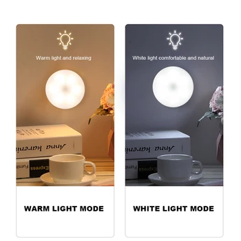 

Motion Sensor Light Cordless Battery-Powered LED Night Light Stick-Anywhere Closet Lights Stair Lights XH8Z