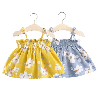 

Baby Girls Dress Summer Infant Newborn Sleeveless Sling Hair Band Suit Soft Breathable Suitable Clothes Outfits For -3Y