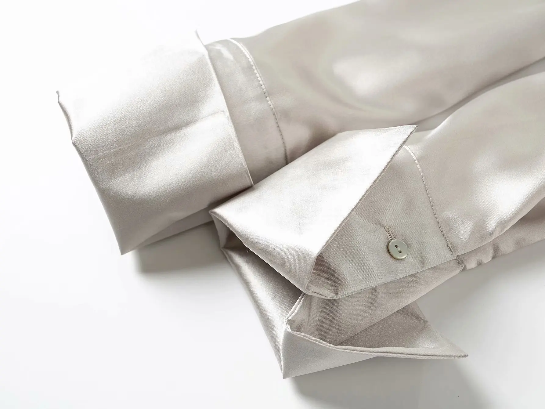 Серебряные шелковые рубашки с галстуком-бабочкой топы и блузки женские рубашки с длинным рукавом женские топы