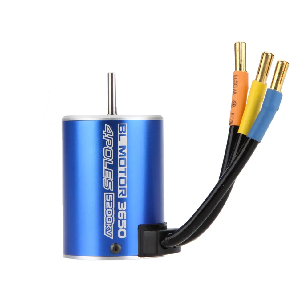 

GoolRC 3650 4Poles 5200KV Brushless Motor for 1/10 RC Car Boat RC Spare Parts