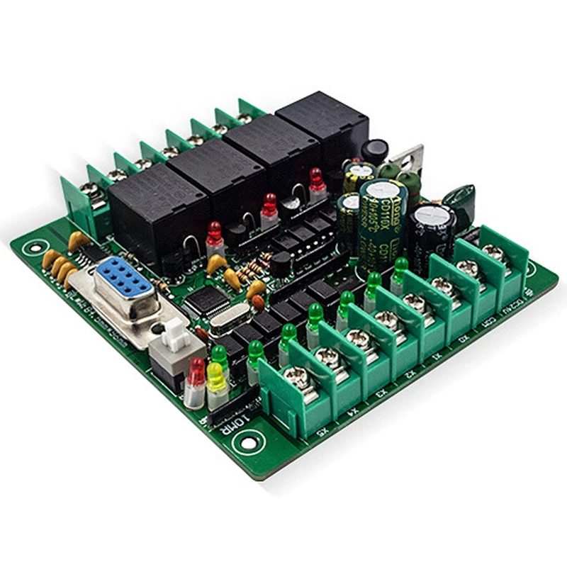 Программируемый контроллер логики ПЛК FX2N 10MR STM32 MCU 6 вход 4 выход AD 0-10 в контроллер двигателя DC 24 В автоматическое реле управления