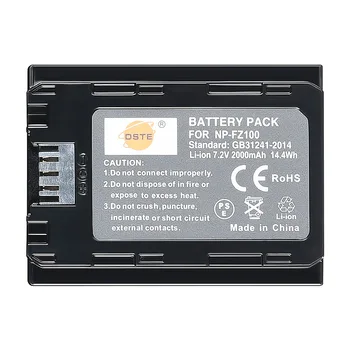 

1PCS 2000 mAh 7.2V NP-FZ100 NPFZ100 FZ100 DSTE Camcorder DSLR Camera Battery Charger for Sony A7R3 A9 A7RM3