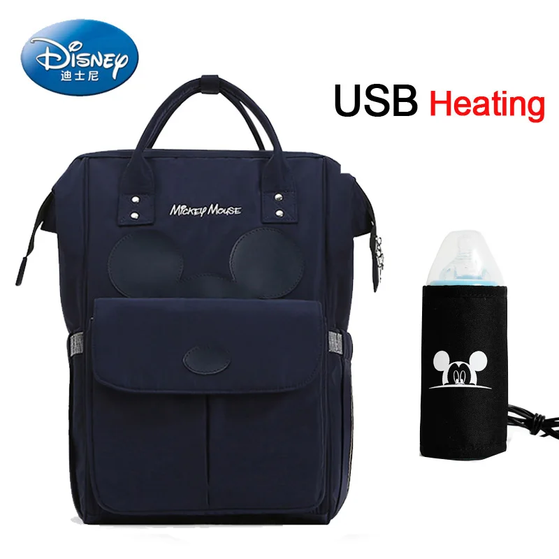 Сумка для подгузников disney, рюкзак, USB сумка-холодильник для бутылочек, Минни, Микки, большая емкость, для кормления ребенка, Мумия, сумка для беременных женщин, рюкзак - Цвет: 27