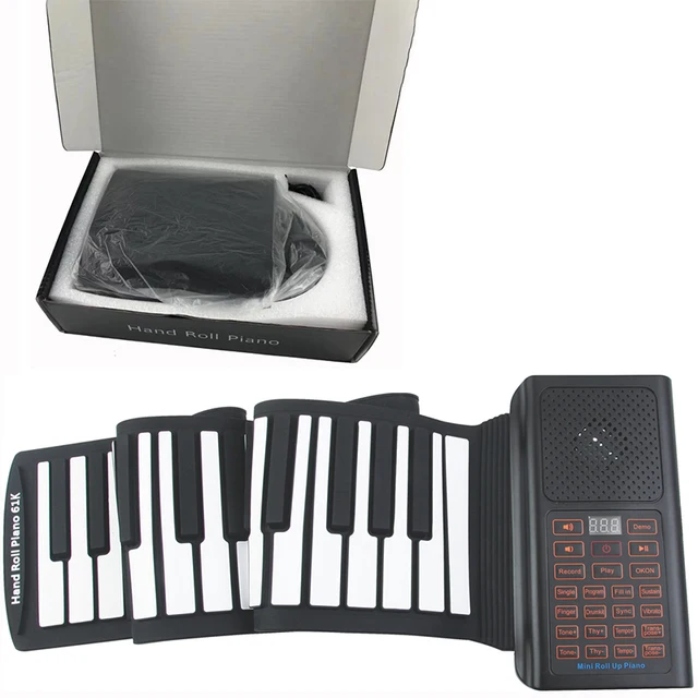 61 Key Portable Flexible Roll Piano Home Toys For Adult/Kid Electronic Keyboard Digital Bluetooth APP connection  Built-in Speak 1