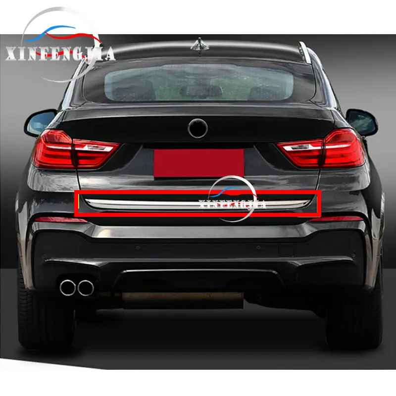 Для BMW X4 F26 15-18 собачка из нержавеющей стали задняя дверь Нижняя крышка багажника отделка