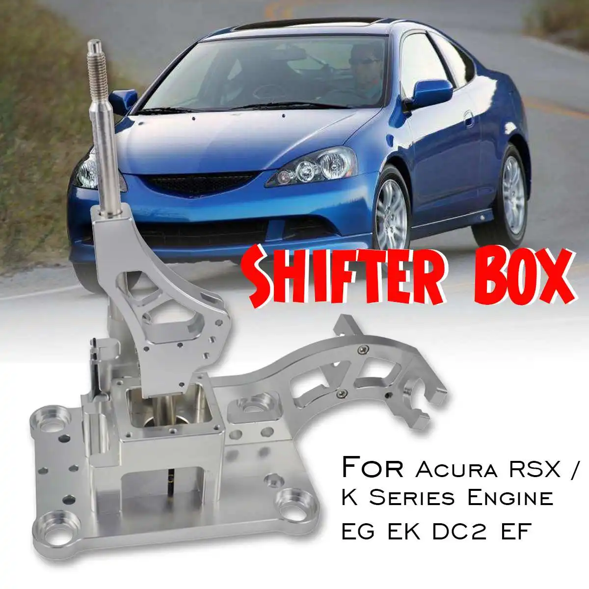 

NEW 1PCS Aluminum Silver Shifter Box Gear Shifter Shift Knob For Acura RSX / K Series Engine EG EK DC2 EF