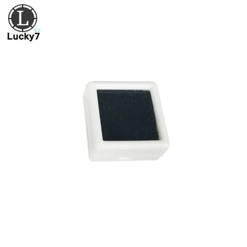 White with black Пустая каменная коробка 10 шт. Алмазная посылка для показа коробка белый черный драгоценный камень чехол с поролоновой подушечкой бусины подвеска квадратная пластмассовая коробка чехол для показа - Цвет: White with black